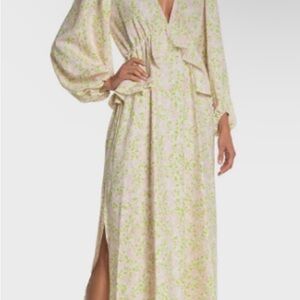 Top Shop pink and green floral dress